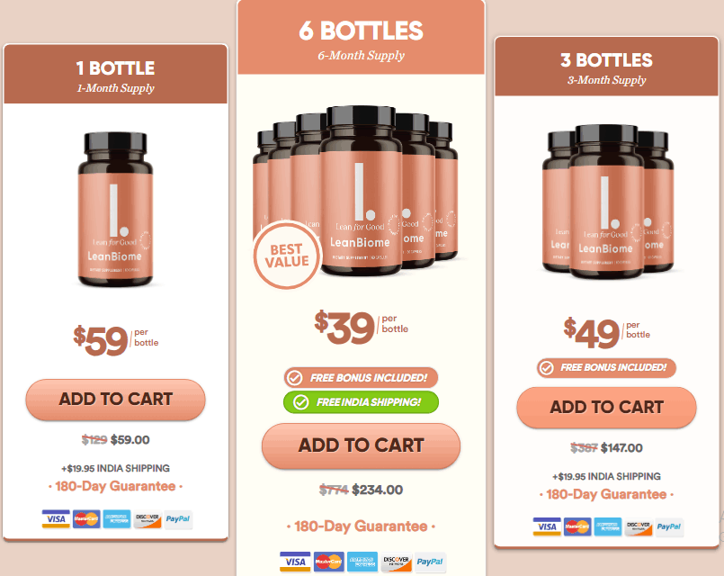 LeanBiome Checkout Page
